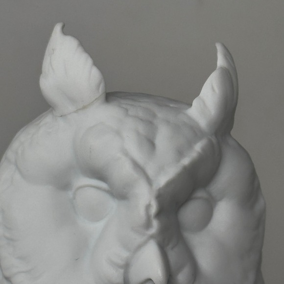 Kaiser Bisque Porcelain Owl Figurine Limited Edition Germany White Matte 10" - Picture 8 of 8